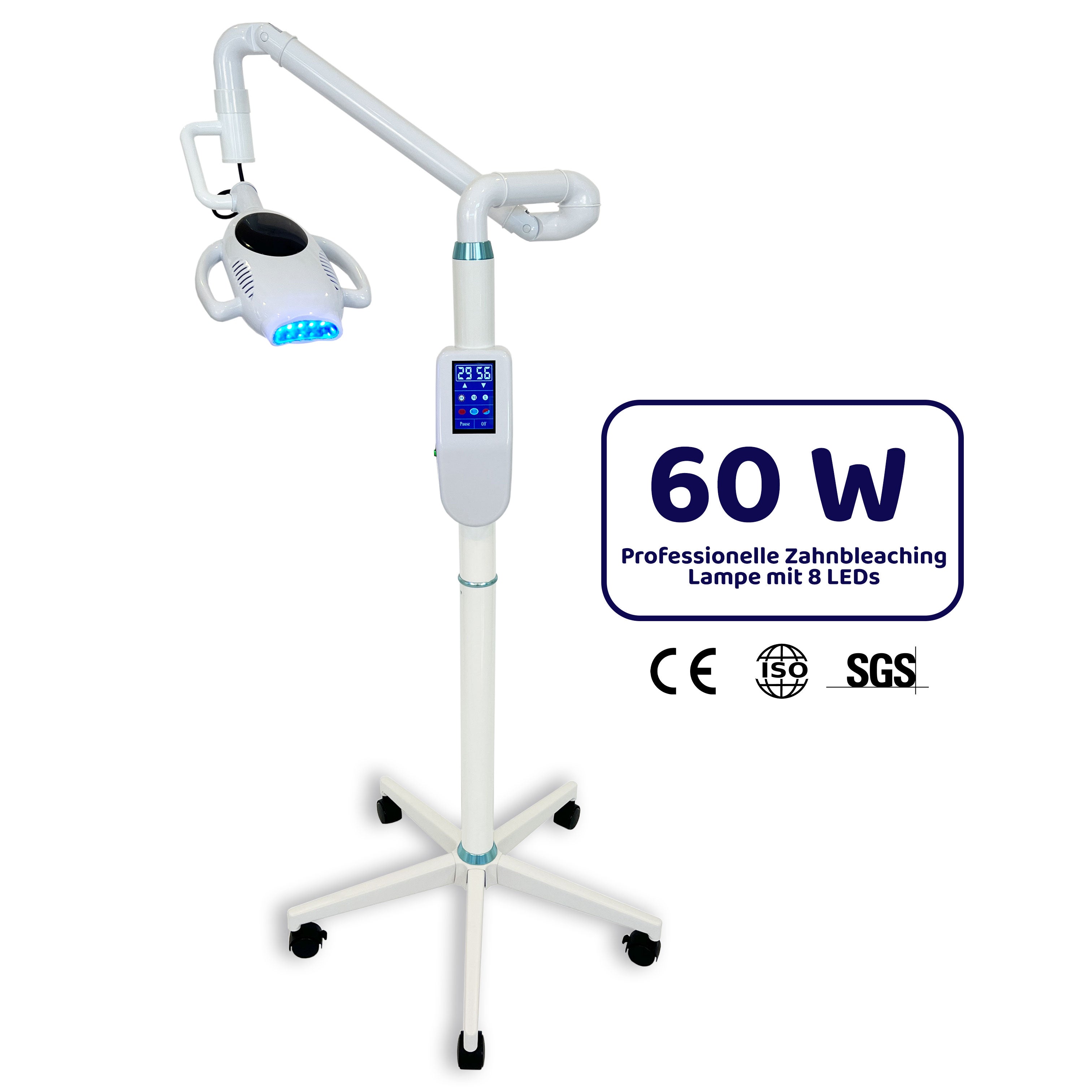 Zahnbleaching LED-Lampe – 60 Watt - Zahnaufhellung Lampe - Bleachinglampe - Teeth Whitening Lamp