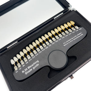 Guía de tonos de dientes 3D profesional con 28 colores - Guía de tonos para blanqueamiento dental - Guía de tonos dentales - Guía de tonos para blanqueamiento dental