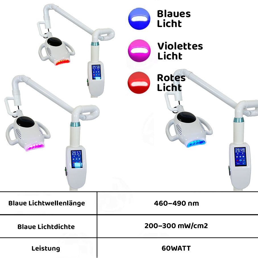 Zahnbleaching LED-Lampe – 60 Watt - Zahnaufhellung Lampe - Bleachinglampe - Teeth Whitening Lamp