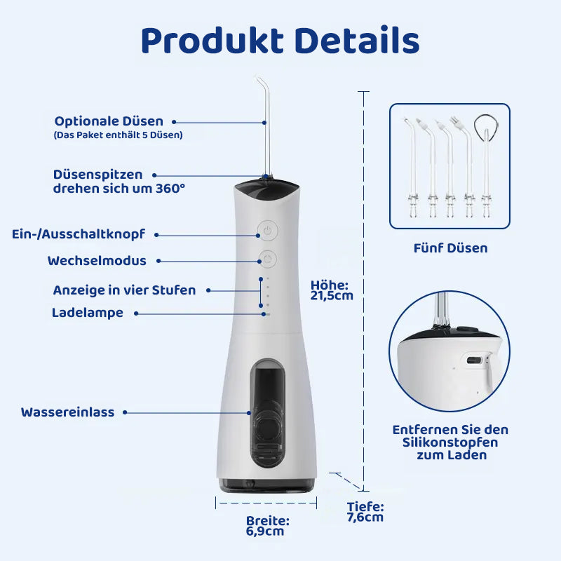 WaterFusion oral irrigator