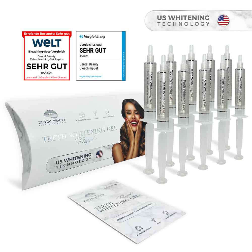 Zahnbleaching Gel - 10er Pack - 100ml - Bleaching Gel - Zahnaufhellung Gel